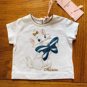 Baby Girl tee by Italian Luxury Brand Monnalisa